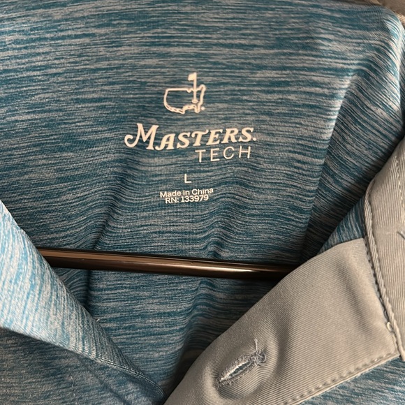 Men's Blue masters Polo Shirt size Large - Picture 2 of 6
